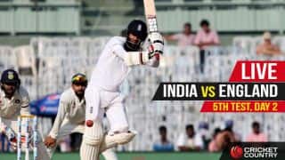 भारत बनाम इंग्लैंड, पांचवां टेस्ट, दूसरा दिन(स्टंप्स): भारत को मिली अच्छी शुरुआत, स्कोर 60/0